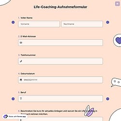 Life-Coaching-Anmeldeformular