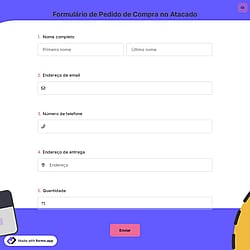 Formulário de Pedido de Compra no Atacado