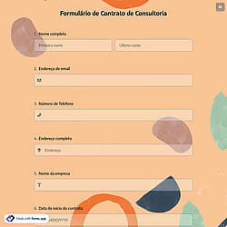 Formulário de Contrato de Consultoria