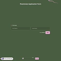 Roommate Application Form