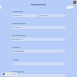Formulário de KYC