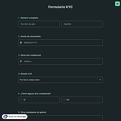 Formulario KYC