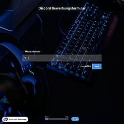 Discord Bewerbungsformular