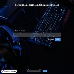 Formulário de Inscrição de Equipe de Discord