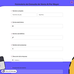 Formulario de Consulta de Venta Al Por Mayor