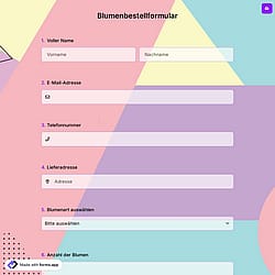 Blumenbestellformular