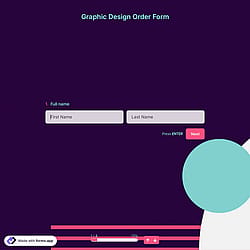 Graphic Design Order Form