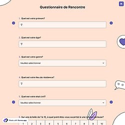 Questionnaire de Rencontre