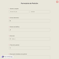 Formulario de Petición
