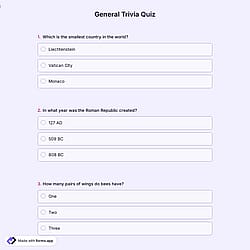 General Trivia Quiz