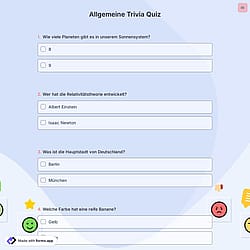Allgemeine Trivia Quiz