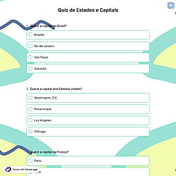 Quiz de Estados e Capitais