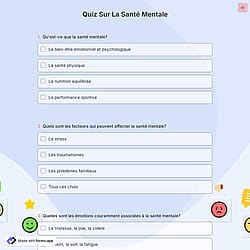 Quiz sur la santé mentale