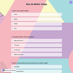 Quiz do Melhor Amigo