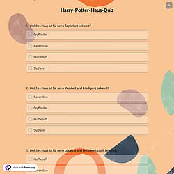 Harry Potter Haus Quiz