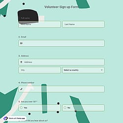 Volunteer Sign-up Form