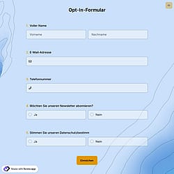 Opt-In-Formular