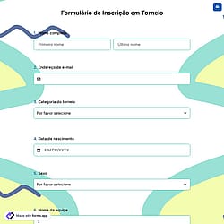 Formulário de Inscrição em Torneio