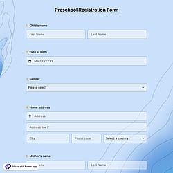 Preschool Registration Form