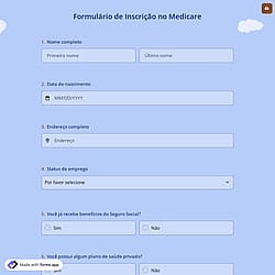 Formulário de Inscrição No Medicare