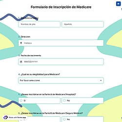 Formulario de Inscripción de Medicare