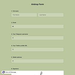Airdrop Form
