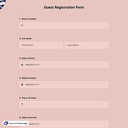 Guest Registration Form