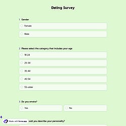 Dating Survey