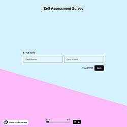 Self Assessment Survey