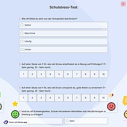 Schulstress-Test