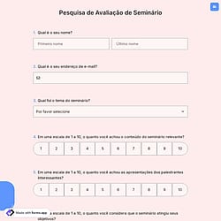 Pesquisa de Avaliação de Seminário