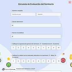 Encuesta de Evaluación del Seminario