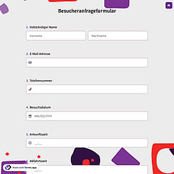 Besucheranfrageformular