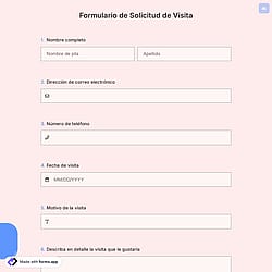 Formulario de Solicitud de Visita