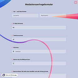 Mediationsanfrageformular