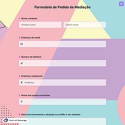Formulário de Pedido de Mediação