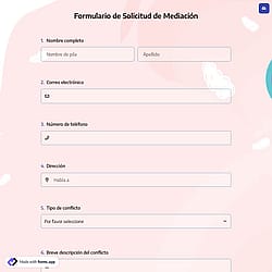 Formulario de Solicitud de Mediación