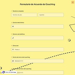 Formulario de Acuerdo de Coaching