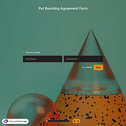 Pet Boarding Agreement Form