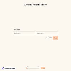 Appeal Application Form