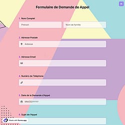 Formulaire de Demande de Appel