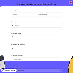 Formulaire de Demande de Carte de Débit