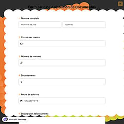 Formulario de Aprobación de Documentos