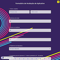 Formulário de Avaliação de Aplicativo