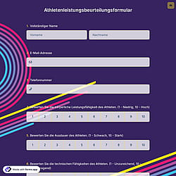 Athletenleistungsbeurteilungsformular