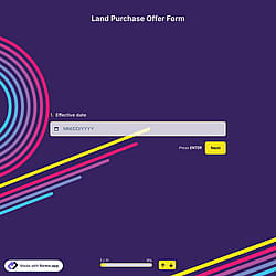 Land Purchase Offer Form