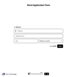 Bond Application Form