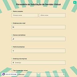 Formulário de Solicitação de Servidor Virtual