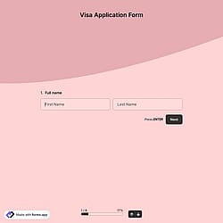 Visa Application Form