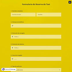 Formulario de Reserva de Taxi